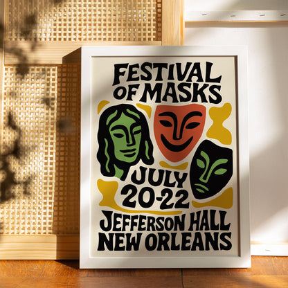 Festival of Masks Wall Art