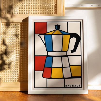 Coffee Pot Bauhaus Style Art Print