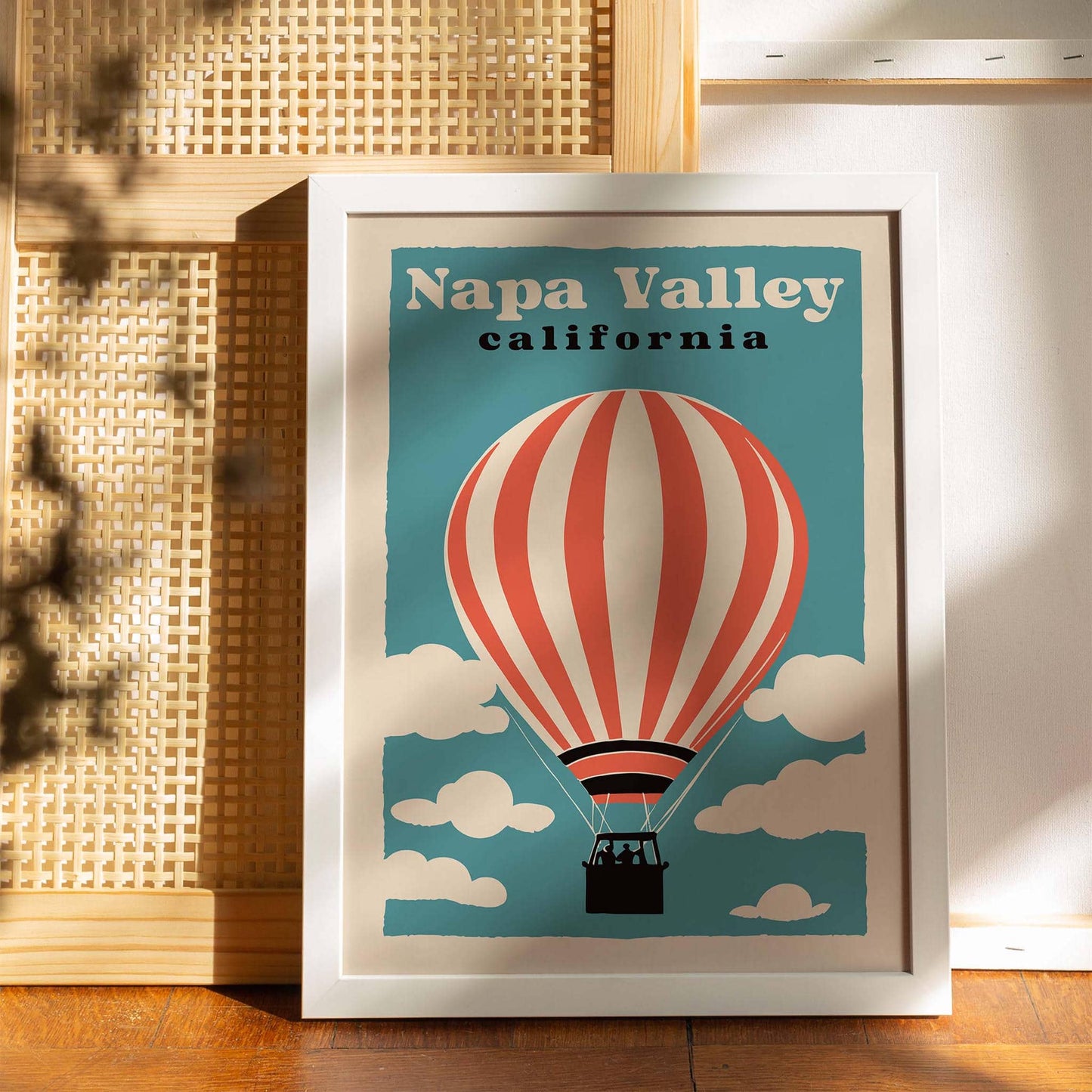 Napa Valley Balloon Poster Print