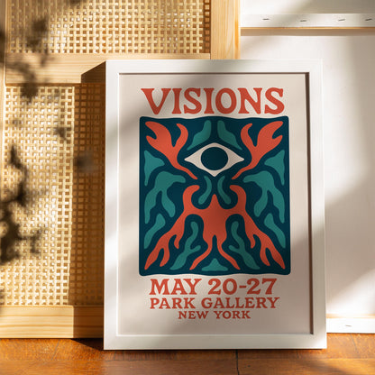 Visions Psychedelic Eye Poster