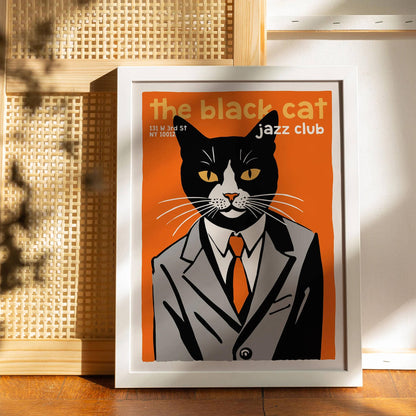 The Black Cat Jazz Club Poster