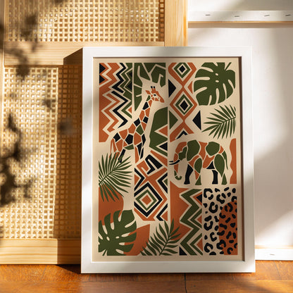 Bohemian Safari Nature Poster