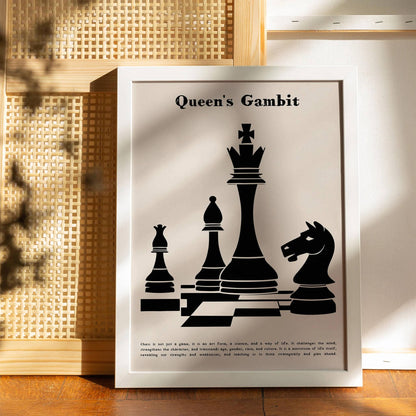 Queen's Gambit Chess Wall Art