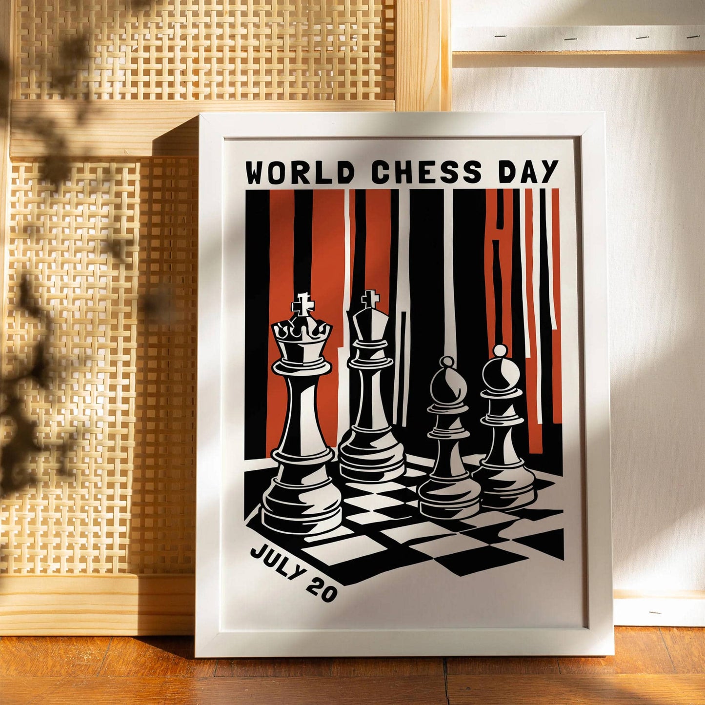 World Chess Day Poster - Gift for Dad