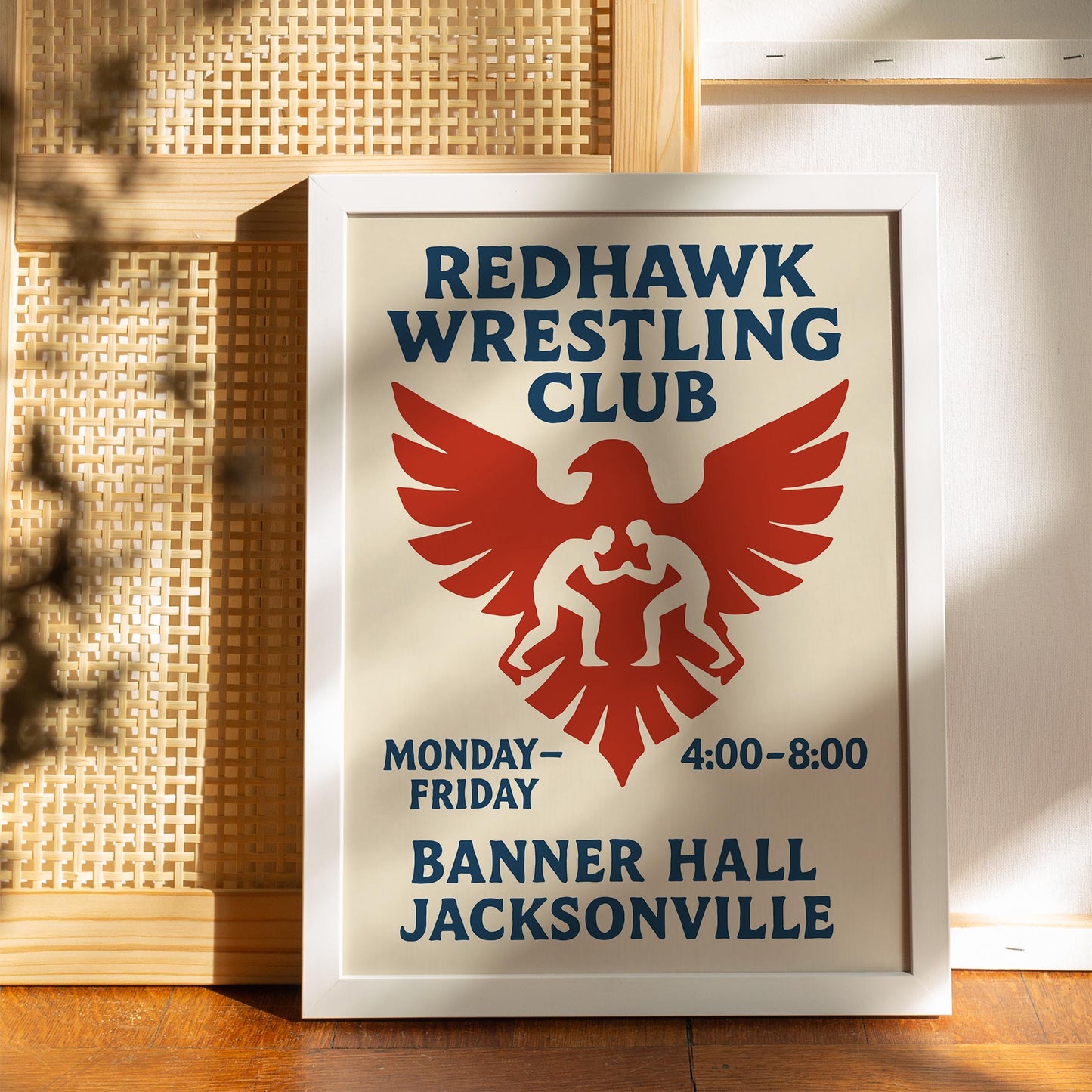 Redhawk Wrestling Poster Print
