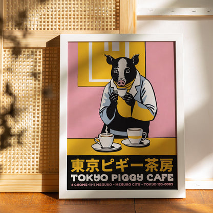 Tokyo Pig Cafe Poster Print