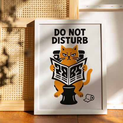 Do Not Disturb Cat Poster
