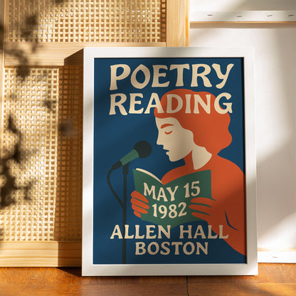 Poetry Reading Boston Poster