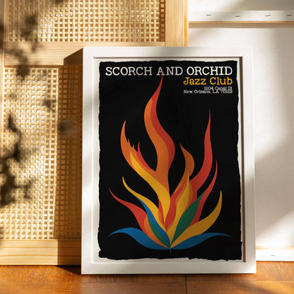 Scorch and Orchid Jazz Club New Orleans PPoster