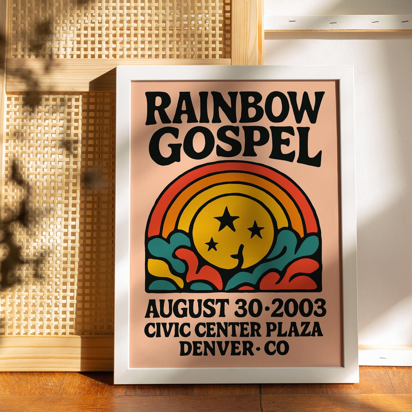 Rainbow Gospel Retro Poster
