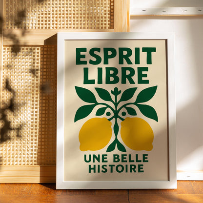 Esprit Libre Lemon Wall Art