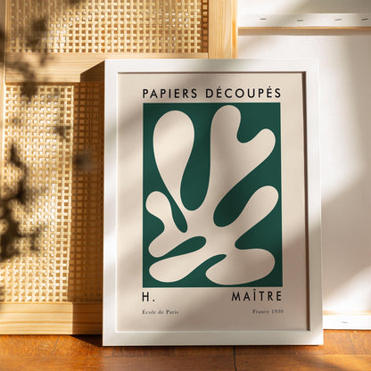 Master of Cut Outs Green Leaf Poster