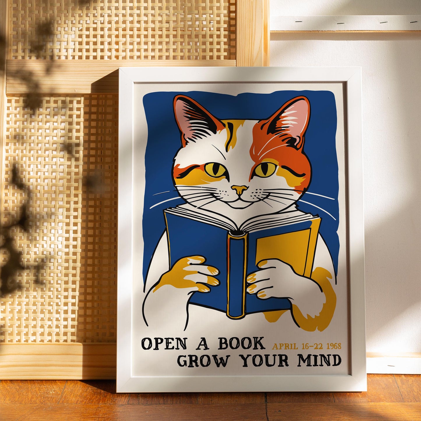 Vintage Reading Inspiration Wall Art Print