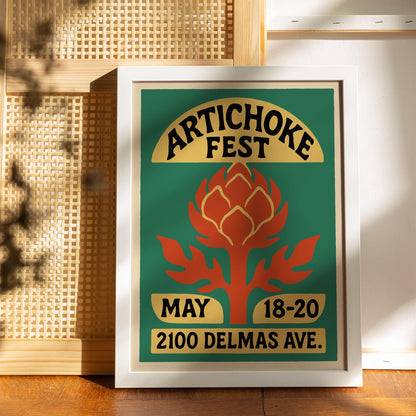 Artichoke Fest Wall Art Print