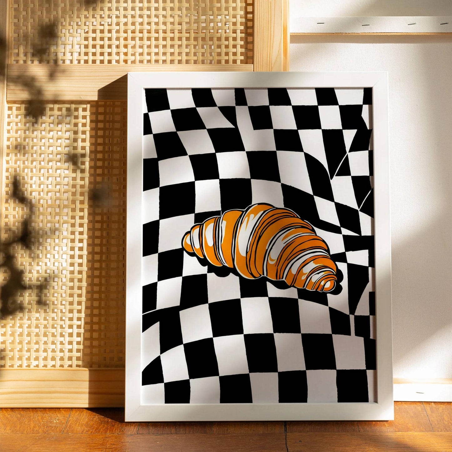 Stylish Croissant Wall Art Print