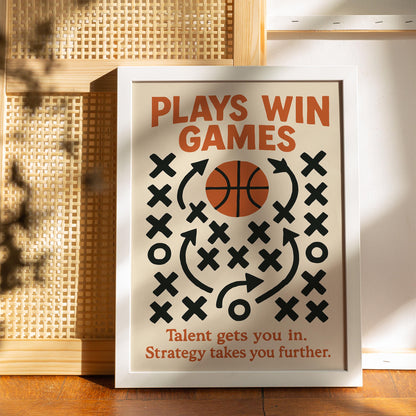Basketball Strategy Poster Print