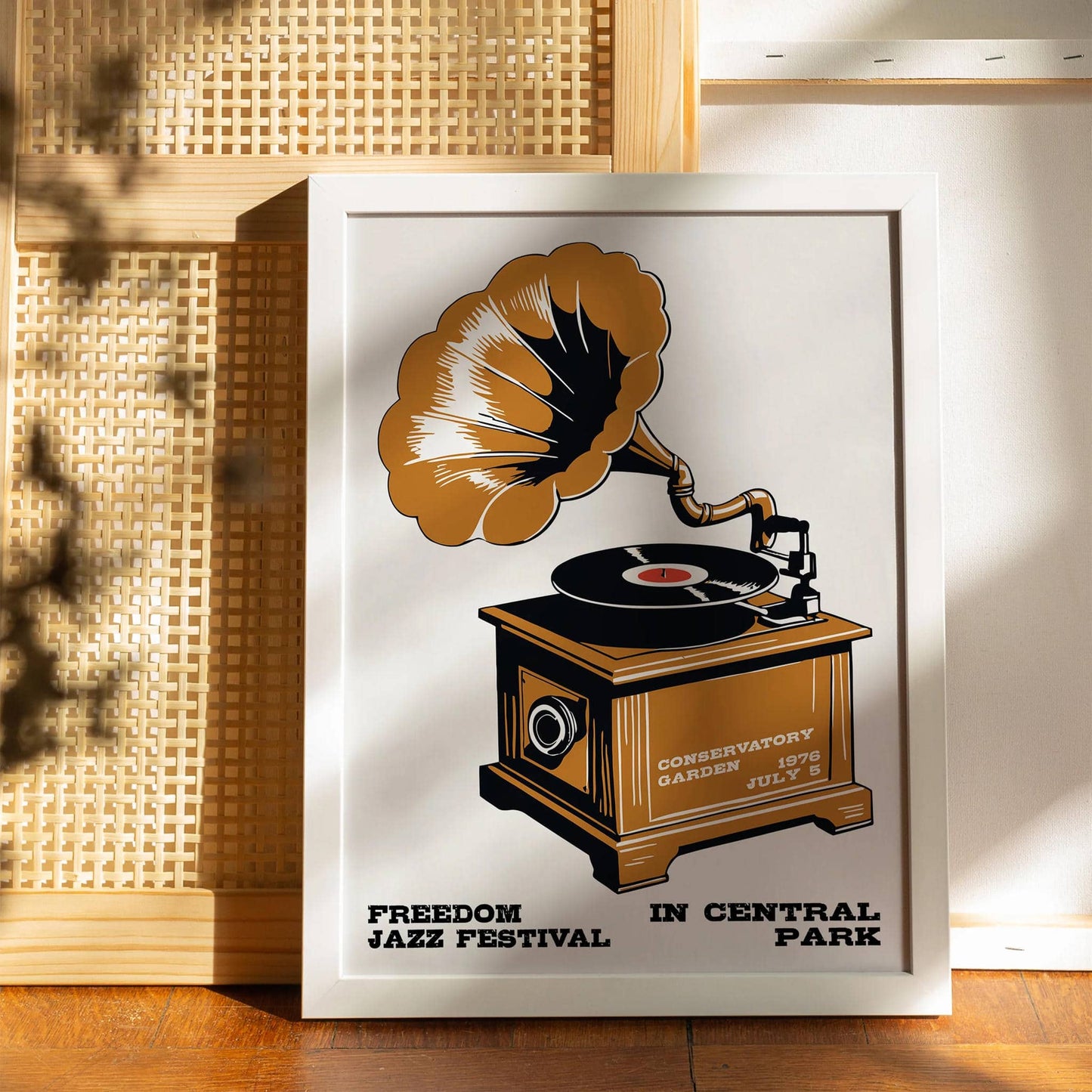 Freedom Jazz Festival Retro Poster Print
