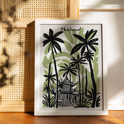 Thailand Green Travel Poster