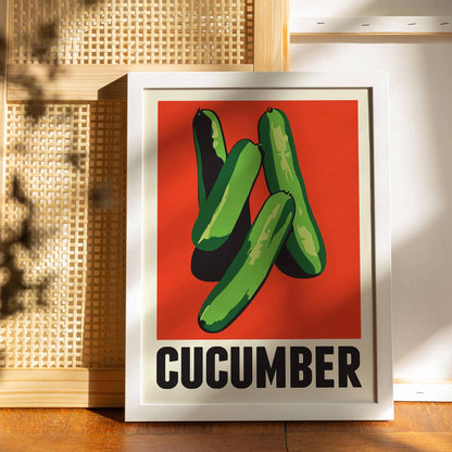 Minimalist Cucumber Poster