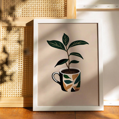Ground Coffee Retro Poster
