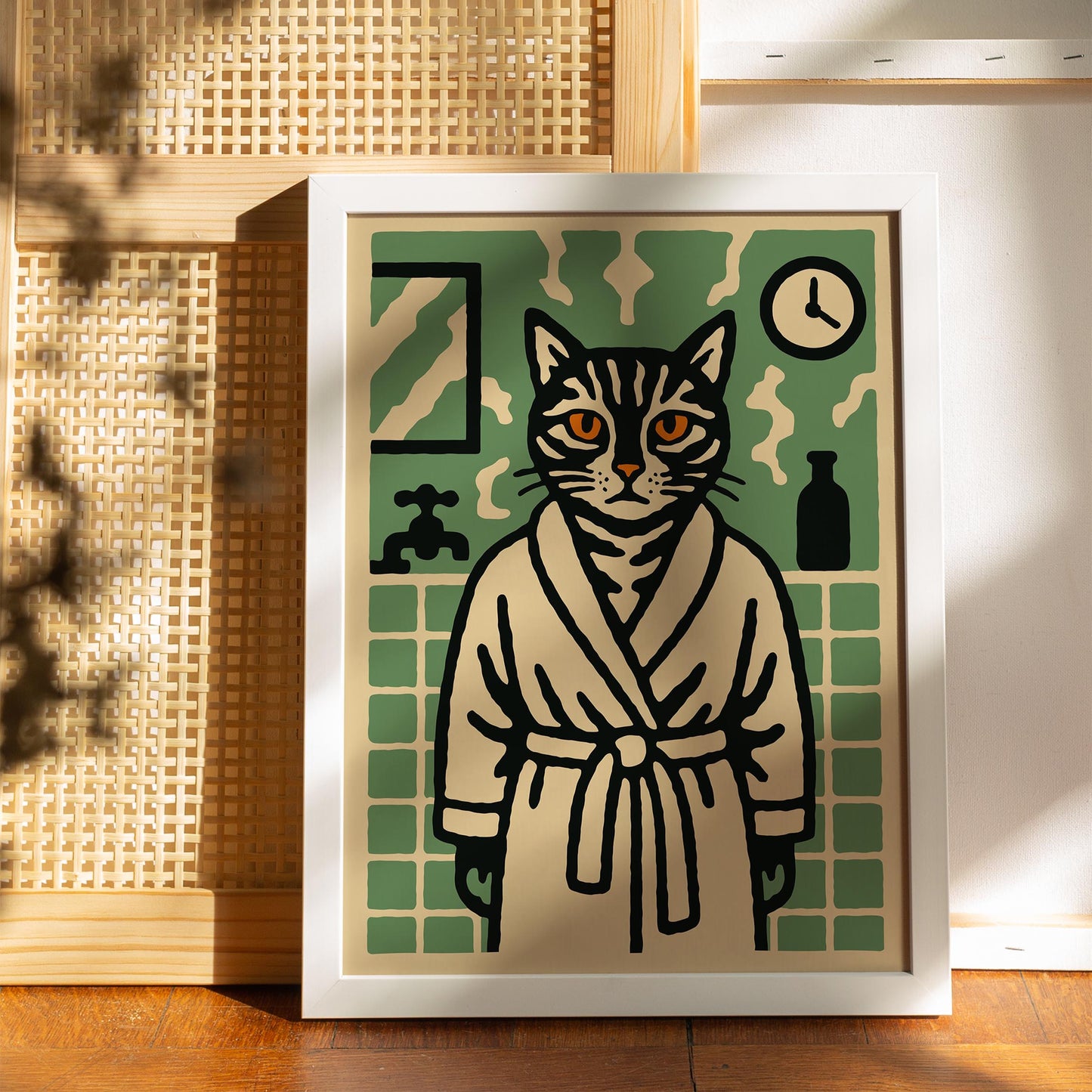 Cat Spa Poster Print