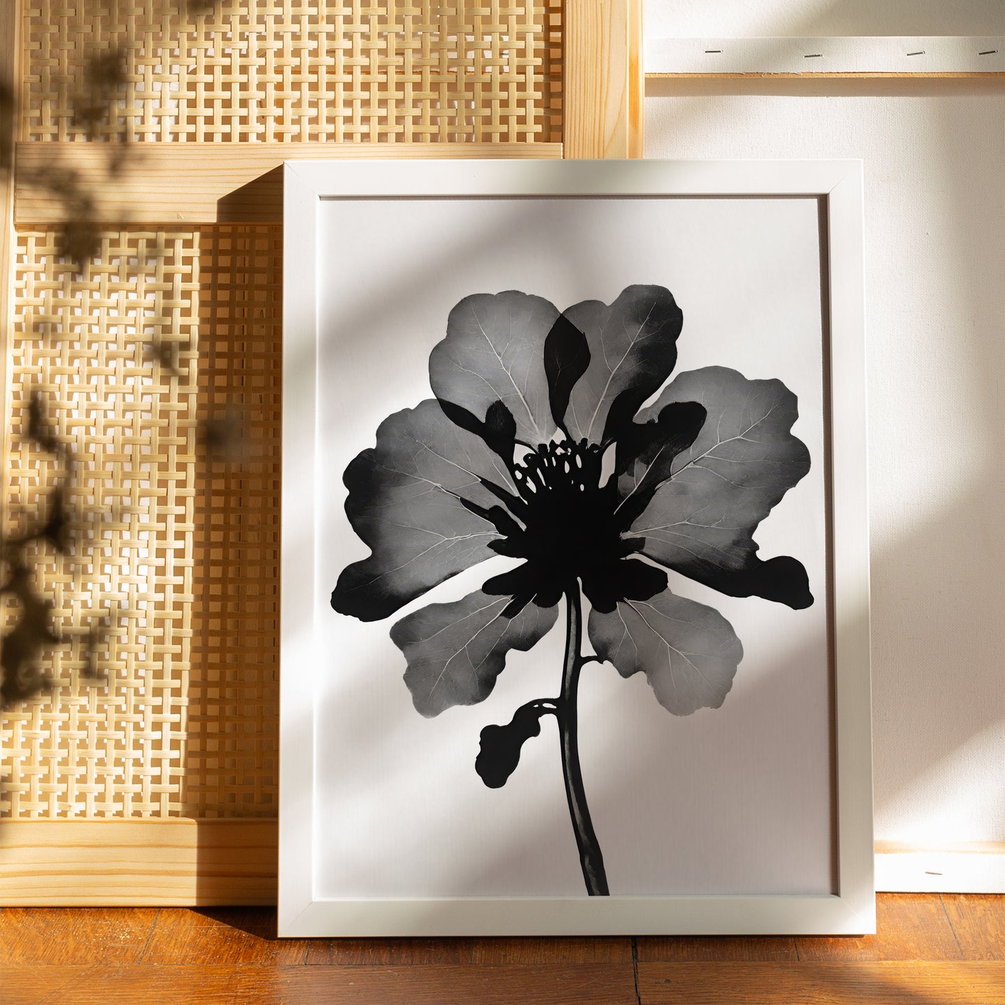 Floral Ink Scandinavian Poster