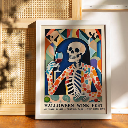 Halloween Wine Fest Poster Print