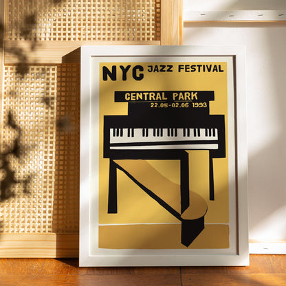 NYC Jazz Festival Piano Poster
