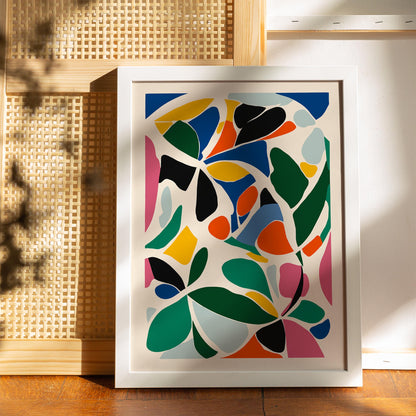 Colorful Cut Outs Abstract Wall Art