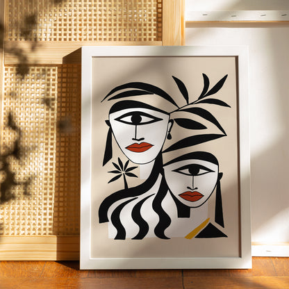 Modern Abstract Women Art Print