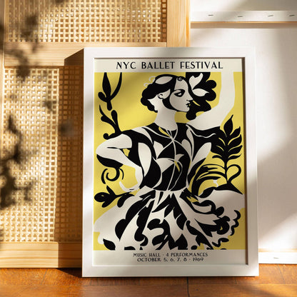 NYC Ballet Festival 1969 Vintage Poster