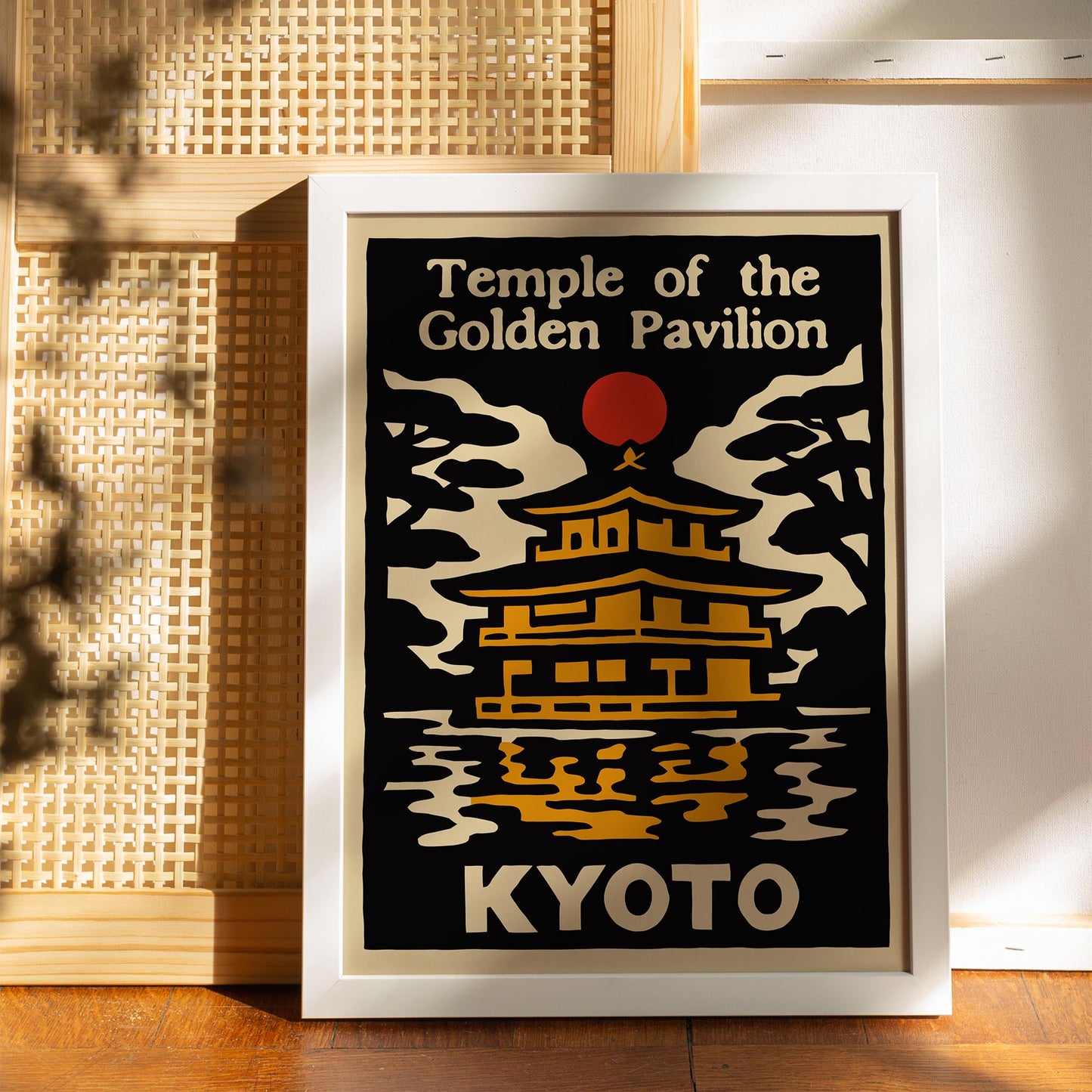 Kyoto Temple Travel Poster