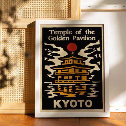Kyoto Temple Travel Poster