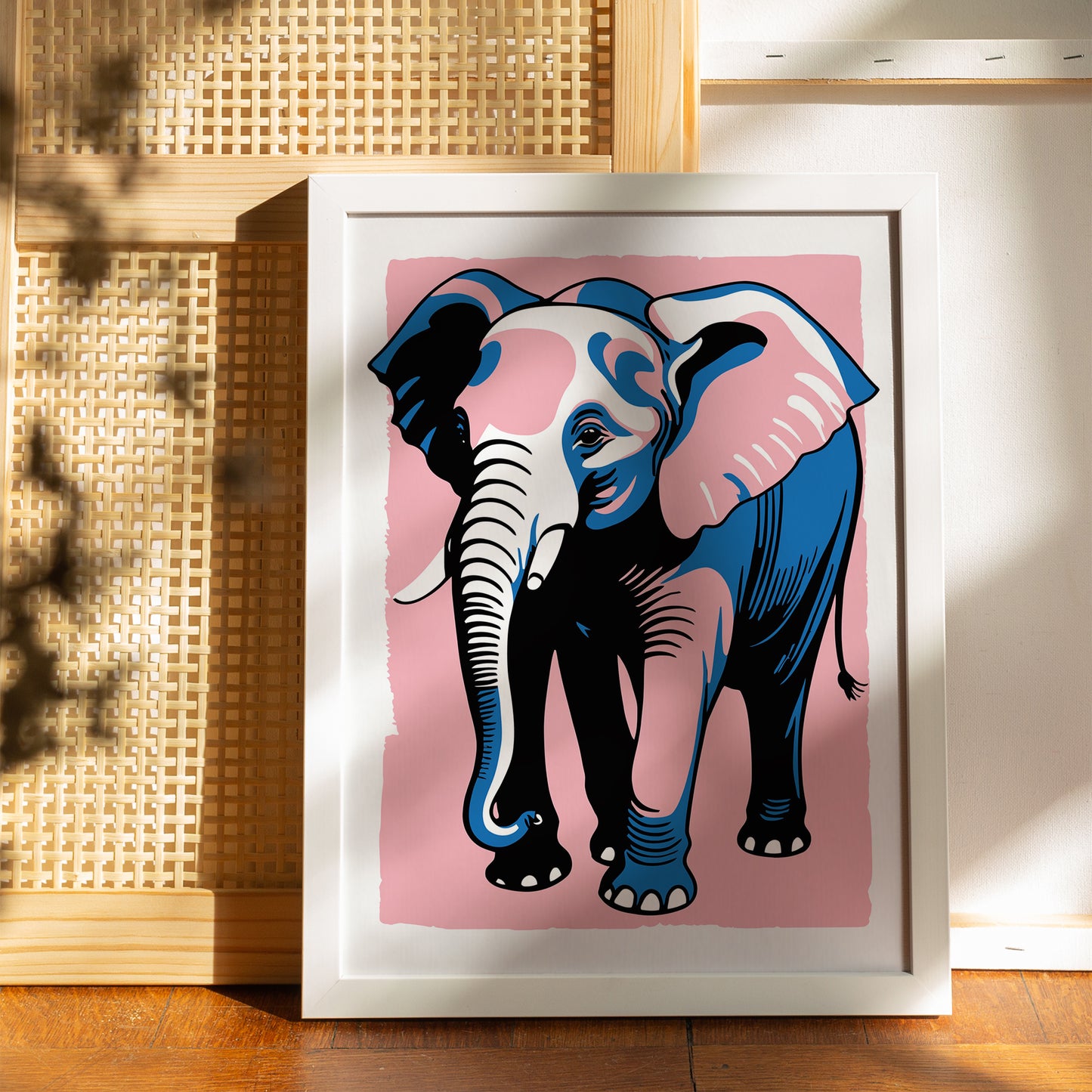 Elephant Cozy Wall Art Print