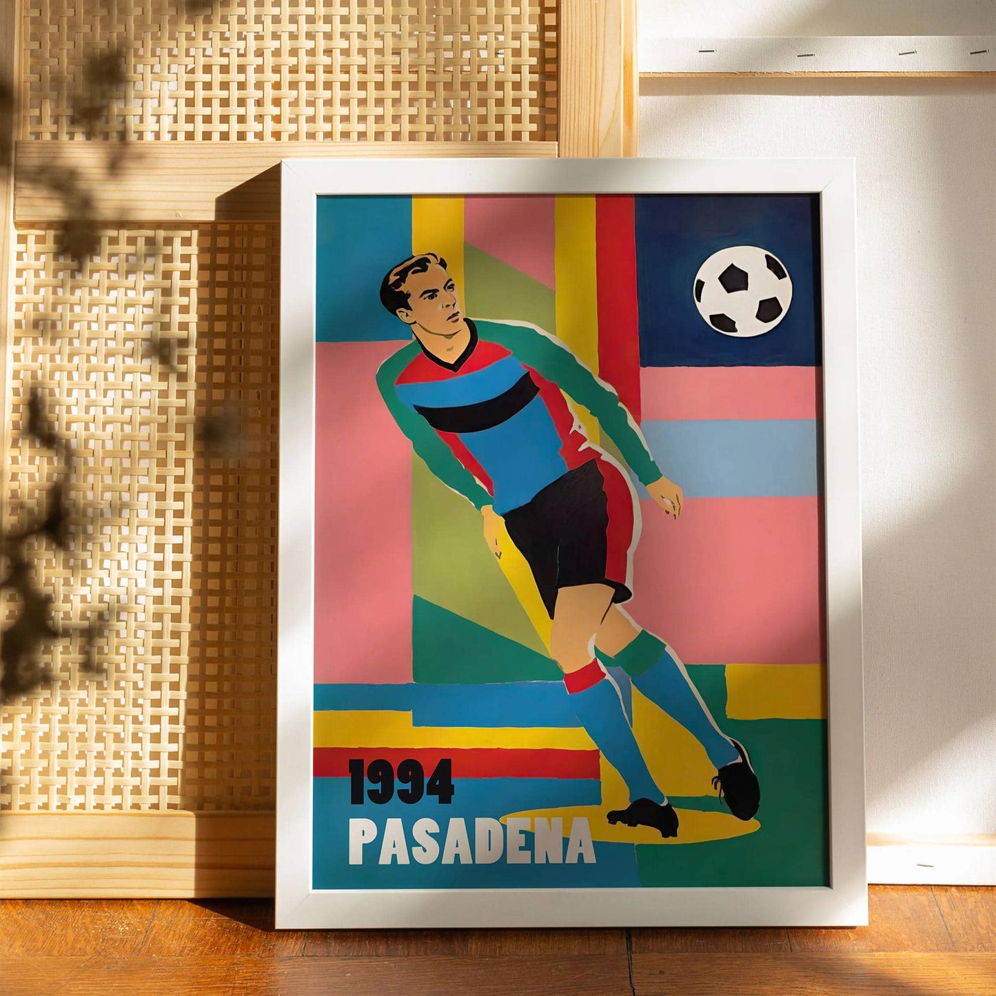 Pasadena 1994 Soccer Vintage Poster