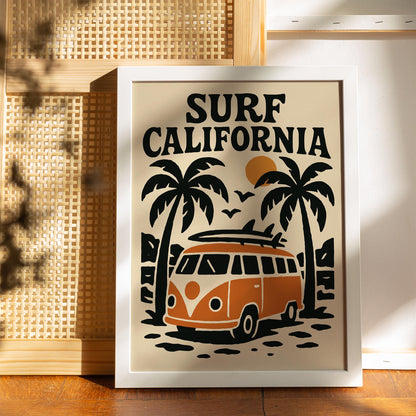 Surf California Poster
