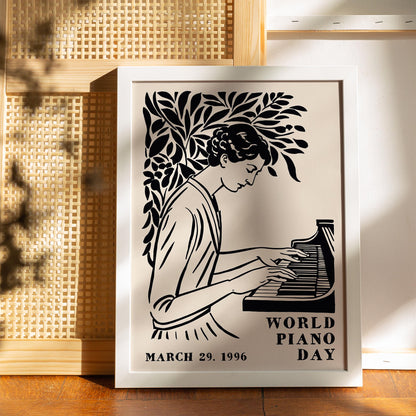 World Piano Day Music Poster