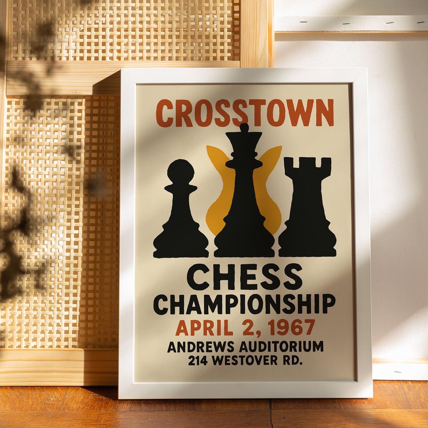 Crosstown Chess Poster Print