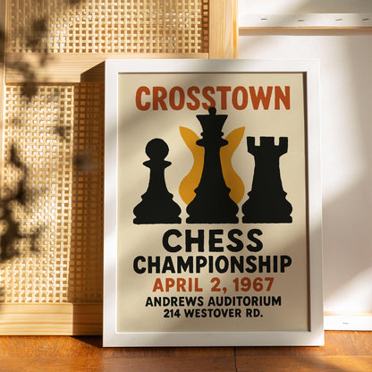 Crosstown Chess Poster Print