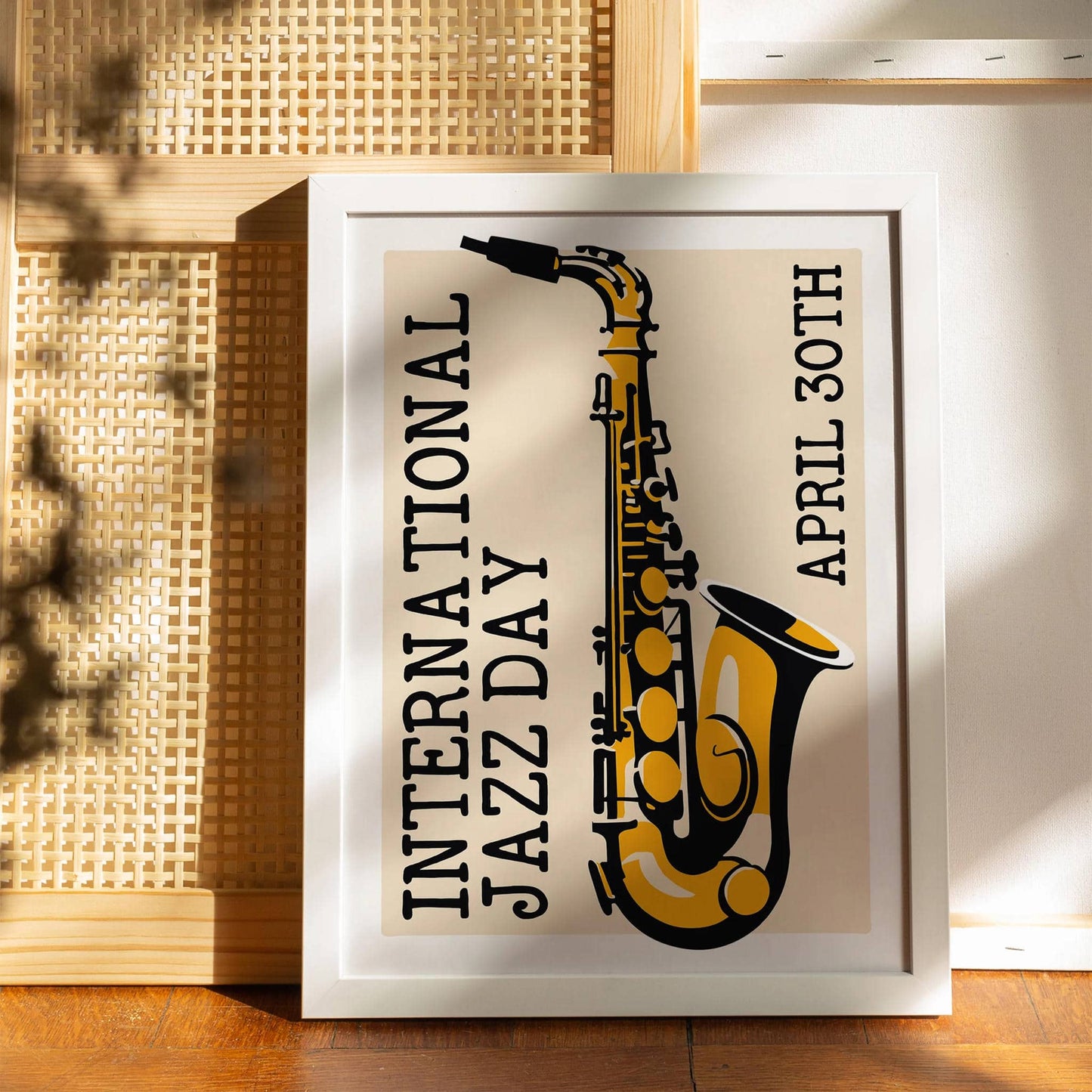 International Jazz Day Saxophone Poster - HypeSheriff