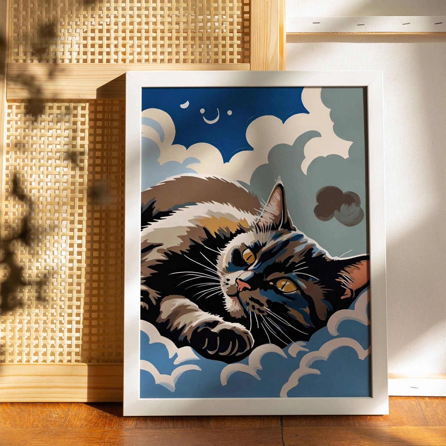 Sleepy Cat Art Print