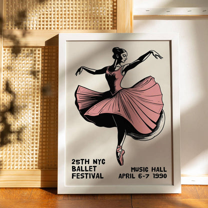 NYC Ballet Festival 1990 Poster Print