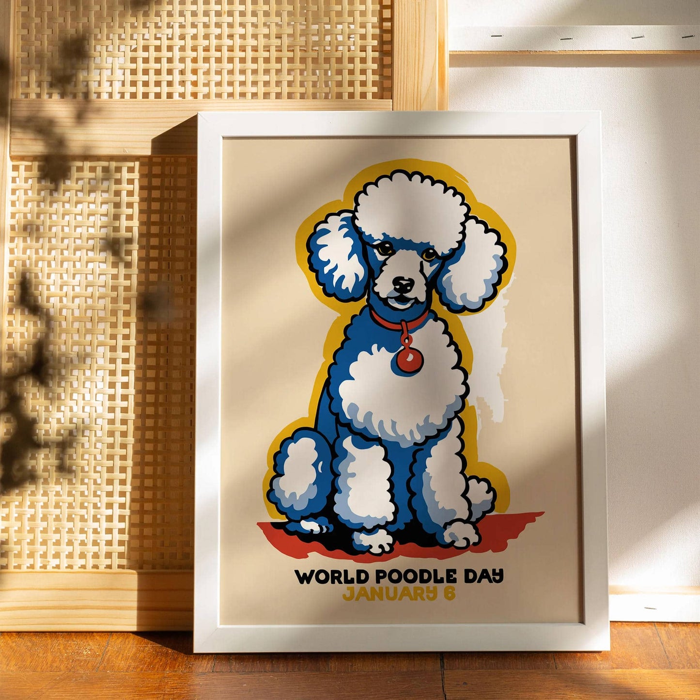 World Poodle Day Retro Poster