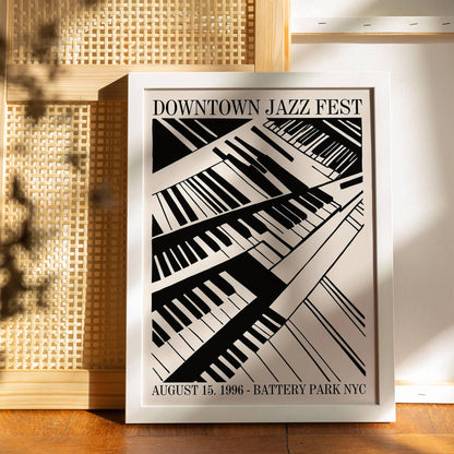 Downtown Jazz Fest 1996 Retro Poster