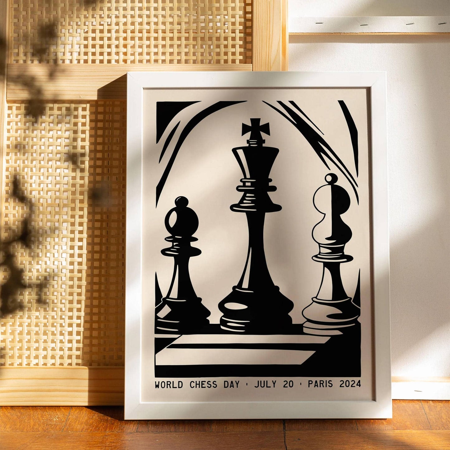 World Chess Day Paris Poster