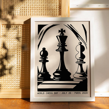 World Chess Day Paris Poster