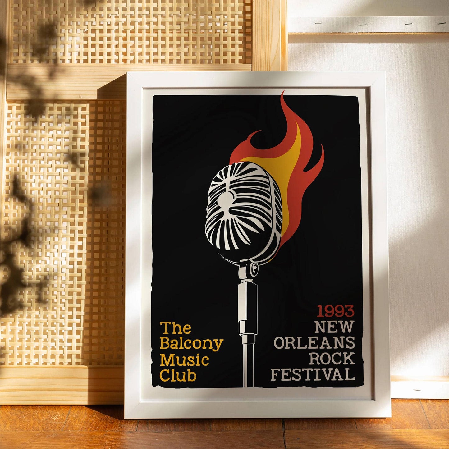 1993 New Orleans Rock Festival Poster Print