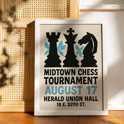 Midtown Chess Tournament Poster