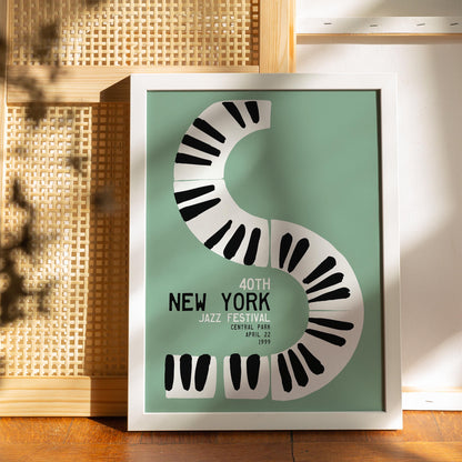 New York Jazz Festival Piano Art Print