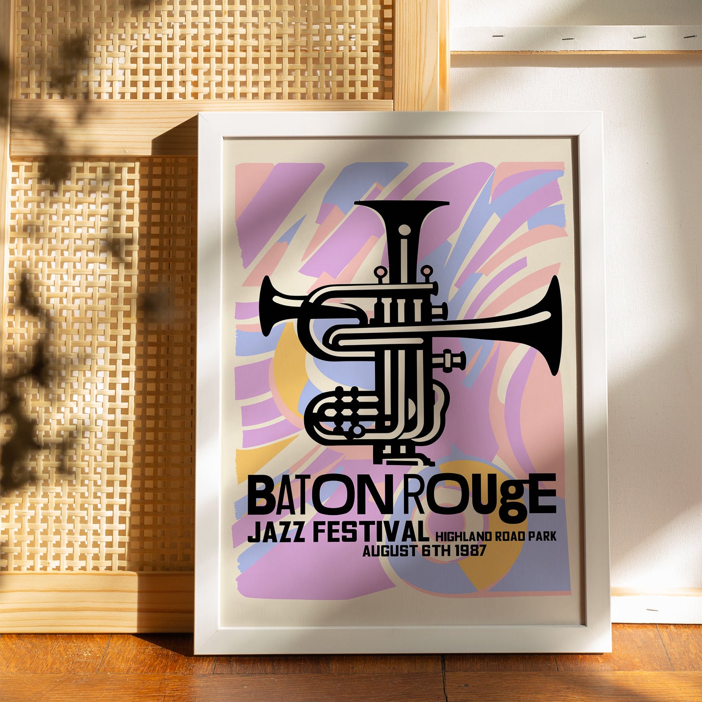 Baton Rouge Jazz Festival 1987 Poster